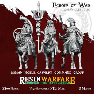 Resin Warfare Romans: Mounted Command Pack Two