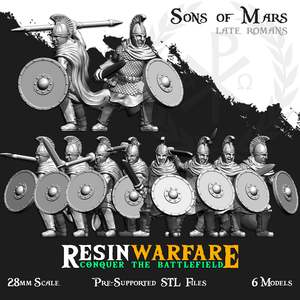 Resin Warfare Romans: Palatini Squamata with Cloaks