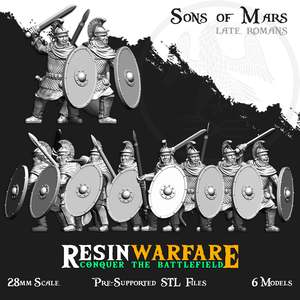 Resin Warfare Romans: Aurelian Palatini Squamata with Cloaks