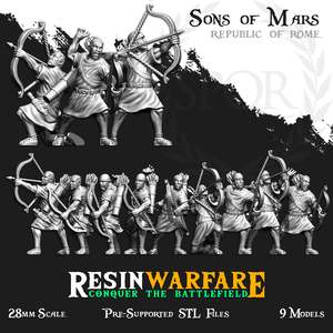 Resin Warfare Republican Romans: Sagittarii - Archers