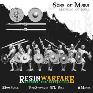 Resin Warfare Republican Romans: Leve - Javelins