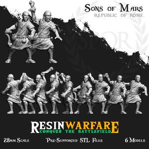Resin Warfare Republican Romans: Accensi - Slingers