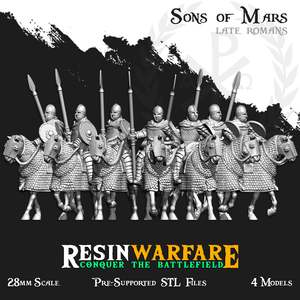Resin Warfare Patrician Romans: Equites - Cataphractii