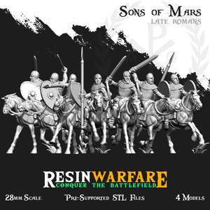 Resin Warfare Patrician Romans: Equites - Lorica Squamata