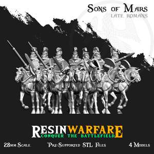 Resin Warfare Patrician Romans: Aurelian Equites - Lorica Hamata