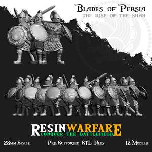 Resin Warfare Sassanid Persian: Immortal Swordsmen
