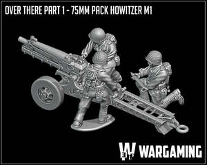 W3 Us Army North Africa: US Infantry Pack Howitzer - North Africa