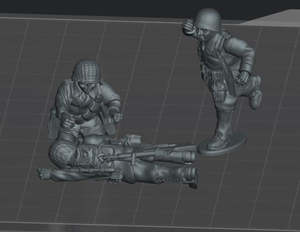 W3 Us Army North Africa: US Infantry Medical Team - North Africa