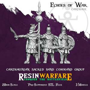 Resin Warfare Carthaginians: Carthaginian Sacred Band Commanders