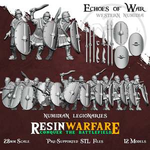 Resin Warfare Numidians: Numidian Heavy Infantry