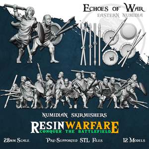 Resin Warfare Numidians: Numidian Skirmishers