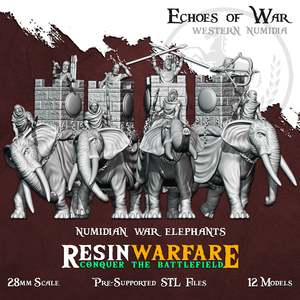 Numidian Elephants with howdah