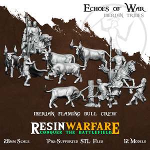 Iberian Flaming Bull set