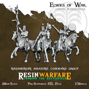 Resin Warfare Lybian Marauders: Nasamonian Amazon Cavalry Command