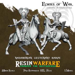 Resin Warfare Lybian Marauders: Nasamonian Lieutenant Harpe