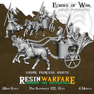 Resin Warfare Lybian Marauders: Libyan Princess Asbyte