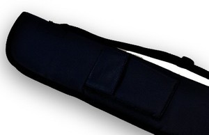 Products: Peradon Vinyl Short Zip 2PC Cue Case - PotBlack NZ