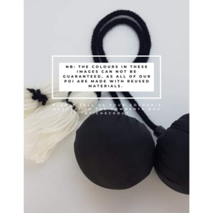 Tuākana (34cm) Pair of Poi with Plastic and Fabric Head