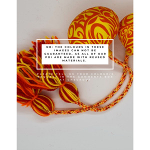 Teina (18cm) Pair of Poi with Plastic and Fabric Head