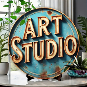 Products: ART STUDIO Round Sign - Botpots