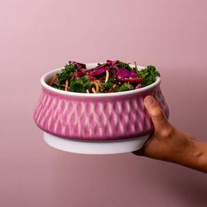Bowls: Lavender Ceramic Travel Bowl