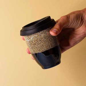 Ceramic Cups And Bowls: Mocha Ceramic Travel Cup