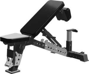 Products: PowerBells Bench Titan – Adjustable Bench | Foldable Headrest | Commercial