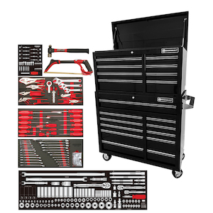 254pc 41” Tool Chest, Roller Cabinet & Assorted Tools - Powerbuilt Tools