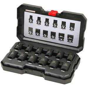 1/2” Dr 12pc 6pt Metric Standard Impact Socket Set - Powerbuilt Tools