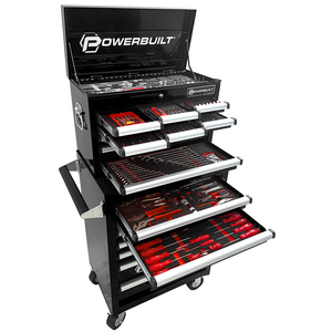 294pc Tool Chest, Roller Cabinet & Assorted Tools - Black Series - Powerbuilt Tools