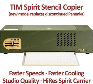 Thermofax And Stencil Supplies: TIM Tattoo Spirit Stencil Copier | New Model with HiRes Spirit Carrier | NZ. Warranty with full local support.