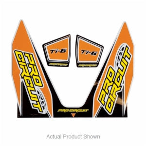 Ti-6 Exhaust Decal Kit - Orange