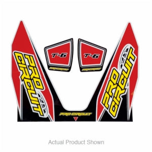 T-6 Exhaust Decal Kit Red