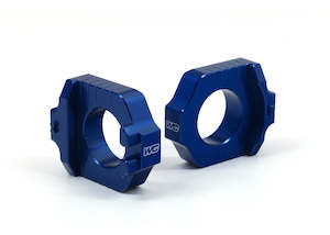 Elite Axle Blocks Ki , Yamaha YZ125 2002-23 , YZ250 2002-23 - Blue