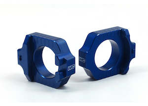 Works Connection Elite Axle Blocks Kit Yamaha YZ250F 12-25 / YZ450F 10-25 Axle Blocks- Blue