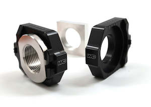 Axle Blocks: Elite Axle Block Kit -Black KTM250SX-F / KTM350SX-F / KTM450 SX-F 2023-25 / Husqvarna FC250/FC350