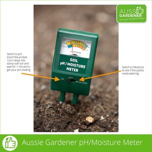 Aussie Gardener 2 in 1 pH & Soil Moisture Meter