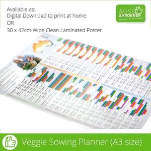 Aussie Gardener Veggie Sowing Planner - Australian Edition (FREE - Just pay Ship&hellip;