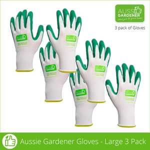 Aussie Gardener Gloves - 3 Pack (machine washable)