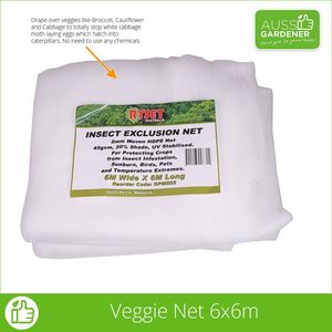 Veggie Growing Supplies: Netting - 2MM Woven Veggie Net 6MX6M