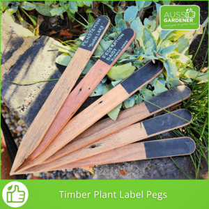 Our Range: Aussie Gardener  Hand-Crafted Timber Plant Label Pegs