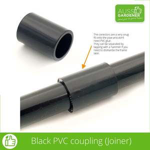Fruit Protection Bags: PestFree Parts: Black PVC coupling (Joiner)