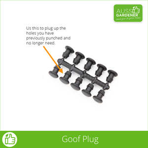 Gardening Watering Equipment: Goof Repair Plugs 4mm - Pack of 10