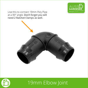 Gardening Watering Equipment: Elbow 19mm