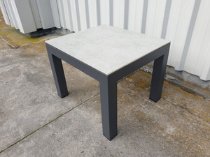 Products: LISBON Outdoor Side Table - 50x44 - Faux Concrete Top