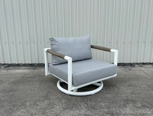Products: BASTINGAGE Outdoor 360 Swivel Armchair- White or Space Grey