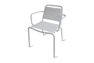 Products: VEGA Outdoor Aluminium Dining Armchair by MAIORI - Charcoal or White - 50% OFF