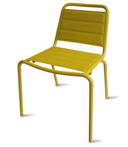 Products: MAIORI Vega Outdoor Aluminium Side Chair - Mustard OR White - NOW 50% OFF