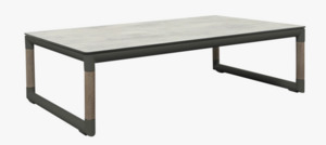 Products: BASTINGAGE Outdoor Coffee Table - 1.4m x 80cm x 38cm - SPACE GREY