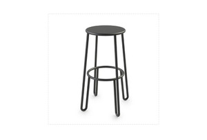 HUGGY Aluminium Bar Stool by MAIORI - 65cm high - low stock